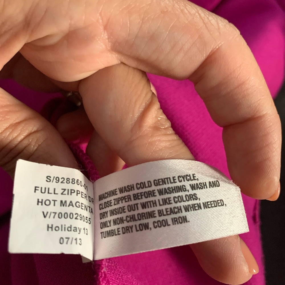 Gap sz 0 hot pink zipper back dress